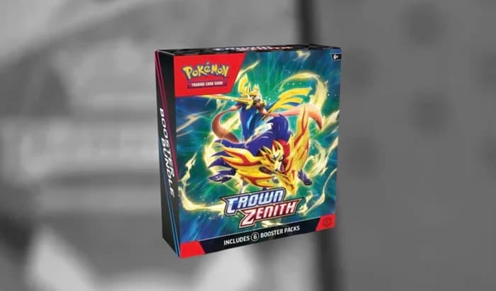 Pokémon Crown Zenith booster bundle, an example collector reward